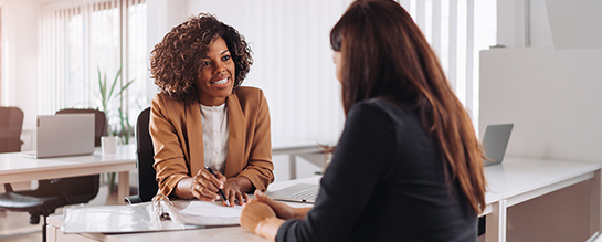 Business meeting in office