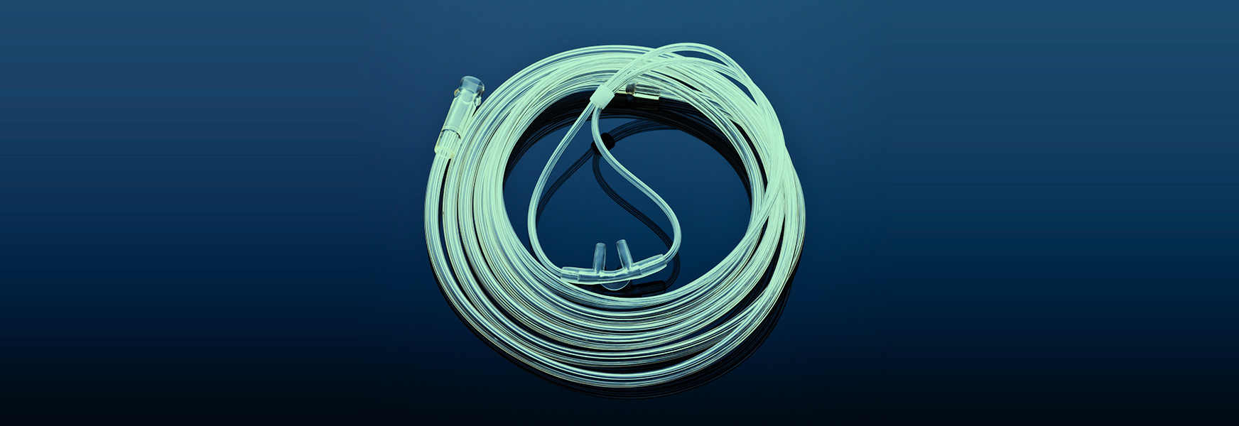 coiled oxygen tubing