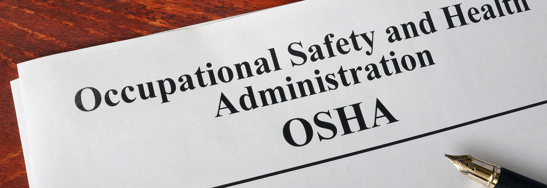 OSHA papers on desk