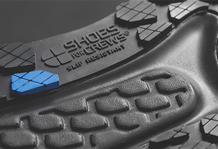 Viewing tread on bottom of Shoes for Crews boot