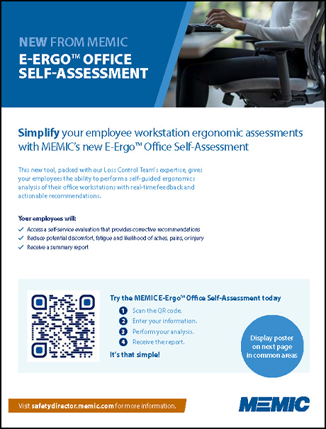 New from MEMIC: E-Ergo™ Office Self-Assessment