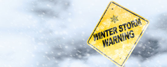 Winter Storm Warning sign